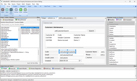 Selected Control Workflow screenshot